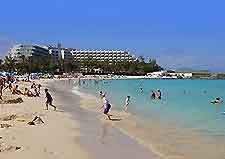 Photo of Lanzarote's white beaches