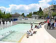 Picture of fountains in the Ouchy suburb