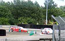 Further view of the 24 Heures du Mans car race at Mulsanne Corner