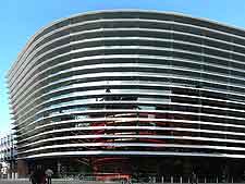 Image of the Curve Theatre's modern facade
