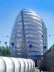 Photograph of the eye-catching National Space Centre