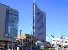 Picture of central skyscraper tower