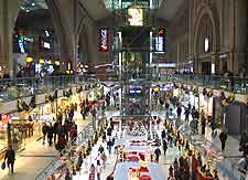 Photo of shops inside the train station