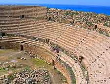 Leptis Magna Historic Site photo showing ancient amphitheatre
