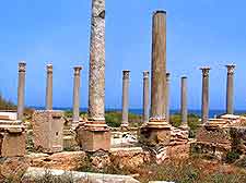 Further picture of the ancient ruins at the Leptis Magna Historic Site