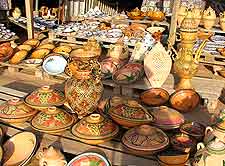 View of Tripoli market stalls
