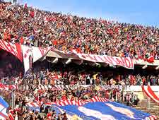 Photo of crowds at the Tripoli Municipal Stadium