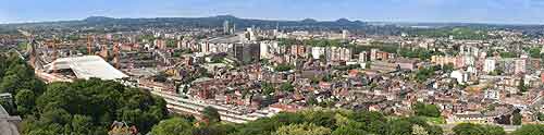 Panoramic picture of the cityscape