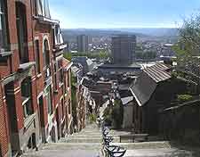 View from the top of the Mountain of Bueren (Montagne de Bueren)