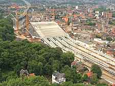 View of the train station