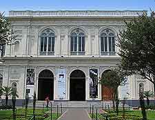 Entrance view showing the Museo de Arte de Lima