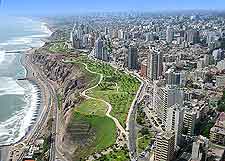 Aerial photograph of the Miraflores district