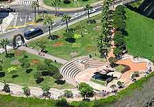 Aerial picture of local amphitheatre
