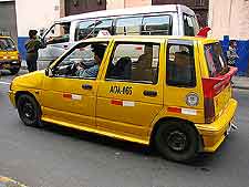 Picture of local yellow taxi cab