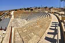 Photograph of well-preserved amphitheatre at the nearby site of Ancient Kourion