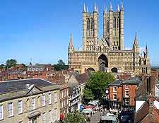Skyline view, showing the cathedral towers
