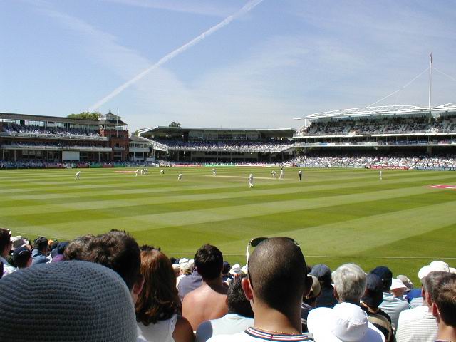 View from the spectators at Lord's Cricket Ground