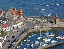 Aerial view of the harbour