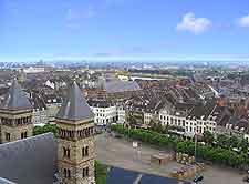 Aerial picture of the historic city centre