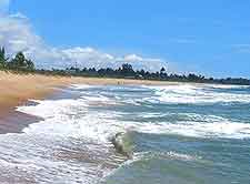 Summer beachfront view