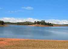 Lac Mantasoa shoreline view