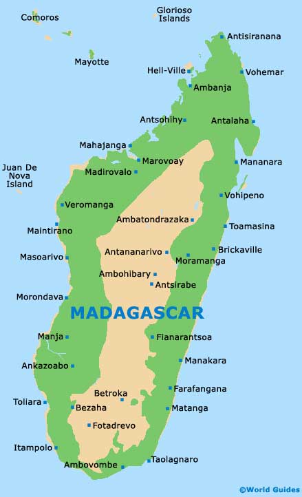 Small Madagascar Map