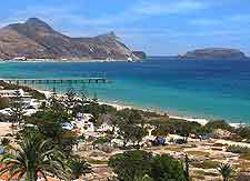 Photograph showing the nearby coastline of Porto Santo