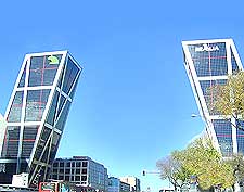 Picture of the contemporary Gate of Europe towers (Puerta de Europa)
