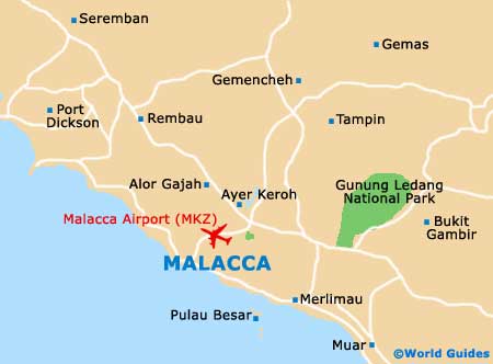 Small Malacca City Map