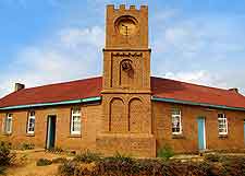 Photograph of buildings in central Livingstonia