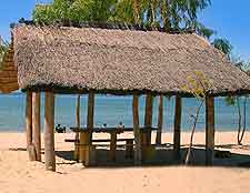 Image of beachfront al fresco dining