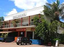 Photograph showing the Kiboko Town Hotel, Lilongwe