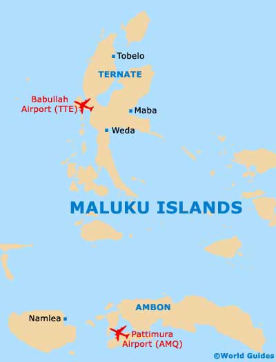 Small Maluku Islands Map