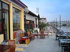 Picture of city cafe tables