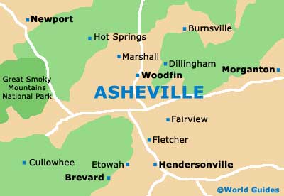 Small Asheville Map
