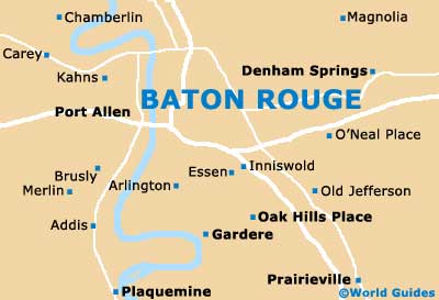 Small Baton Rouge Map