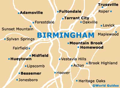 Small Birmingham Map