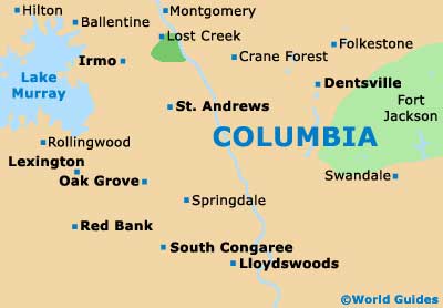 Small Columbia Map