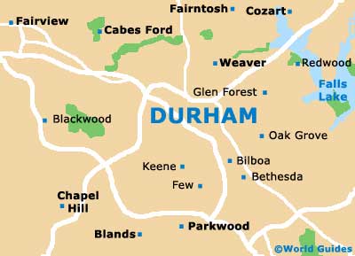 Small Durham Map