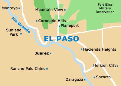 Small El Paso Map