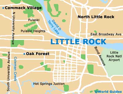 Small Little Rock Map