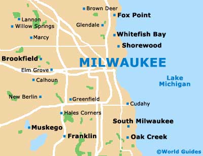 Small Milwaukee Map