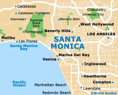 Small Santa Monica Map