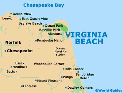 Small Virginia Beach Map