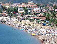 Beachfront view from above