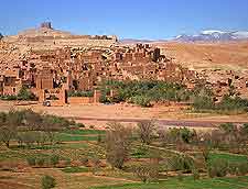Scenic vista of Ait Benhaddou
