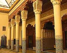 Close-up photo of the Musee de Marrakech