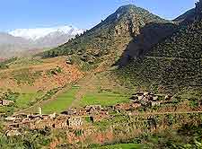 Panoramic picture of the Tizi n'Tichka Pass