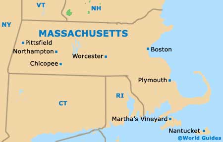 Massachusetts MA State Map
