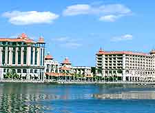 Picture of the famous Caudan Waterfront at Port Louis